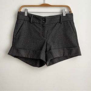 ☆ theory grey wool shorts
